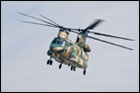 CH-47 helicopter carries 463L Pallets